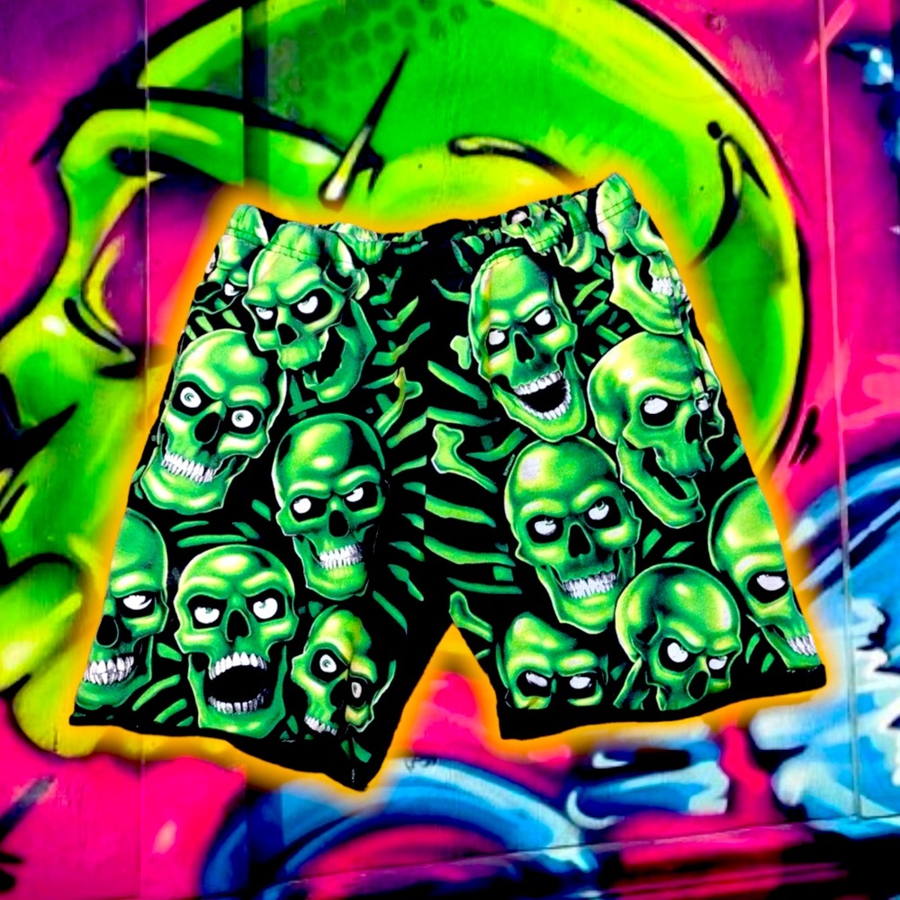 Supreme Skull💀 Pile Bomber shorts 🩳